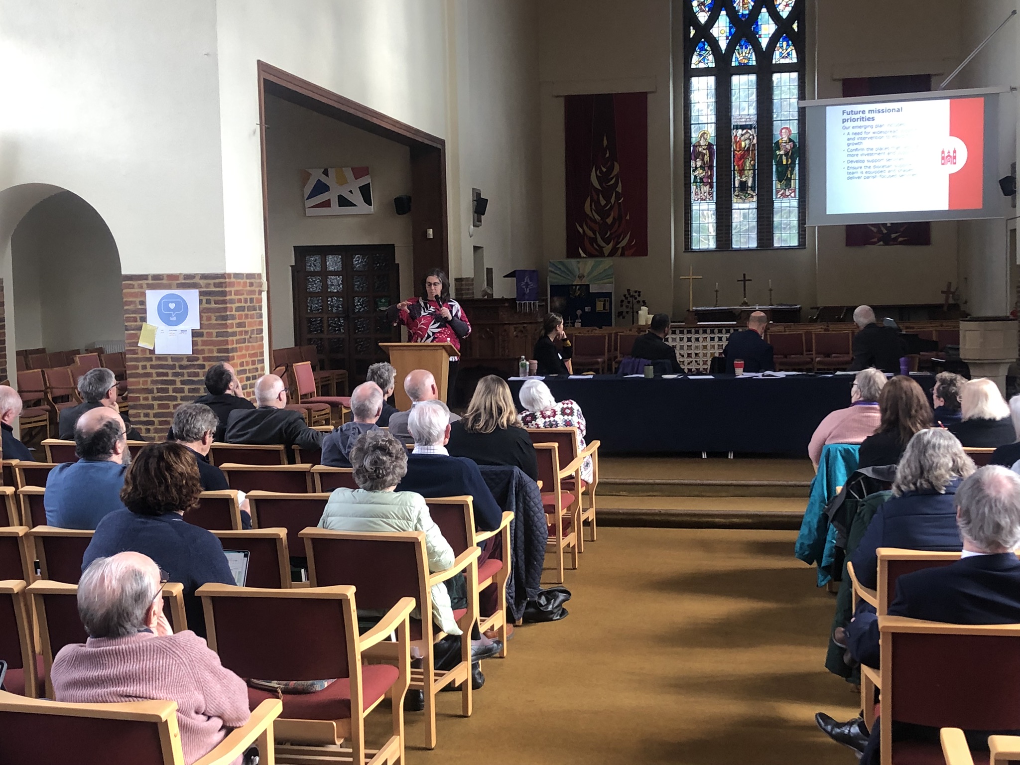 Claire Boxall opens the session on the Diocesan vision