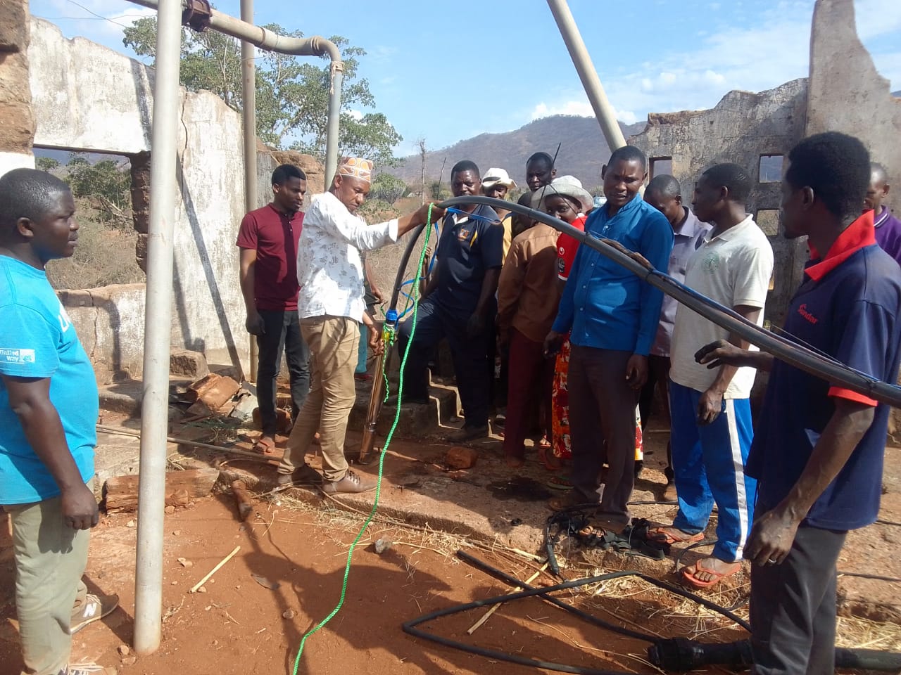 A solar powered water irrigation project in Mpwapwa